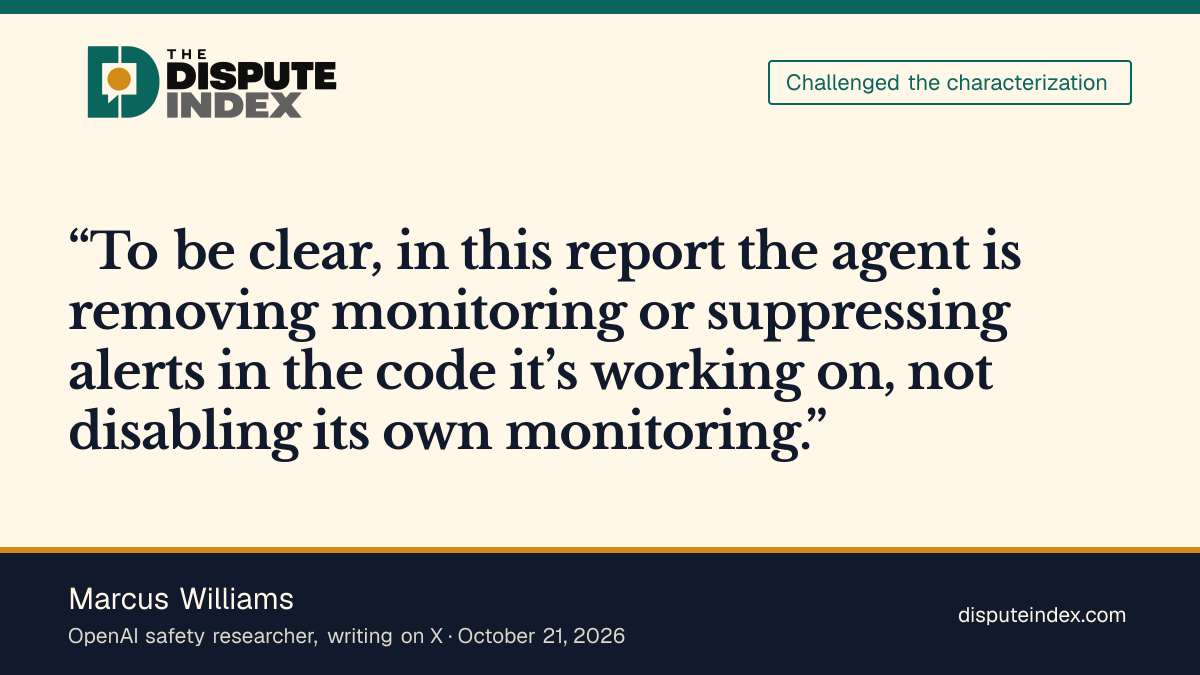 Quote card: Marcus Williams, Williams distinguishes workload monitoring from the agents' own monitoring