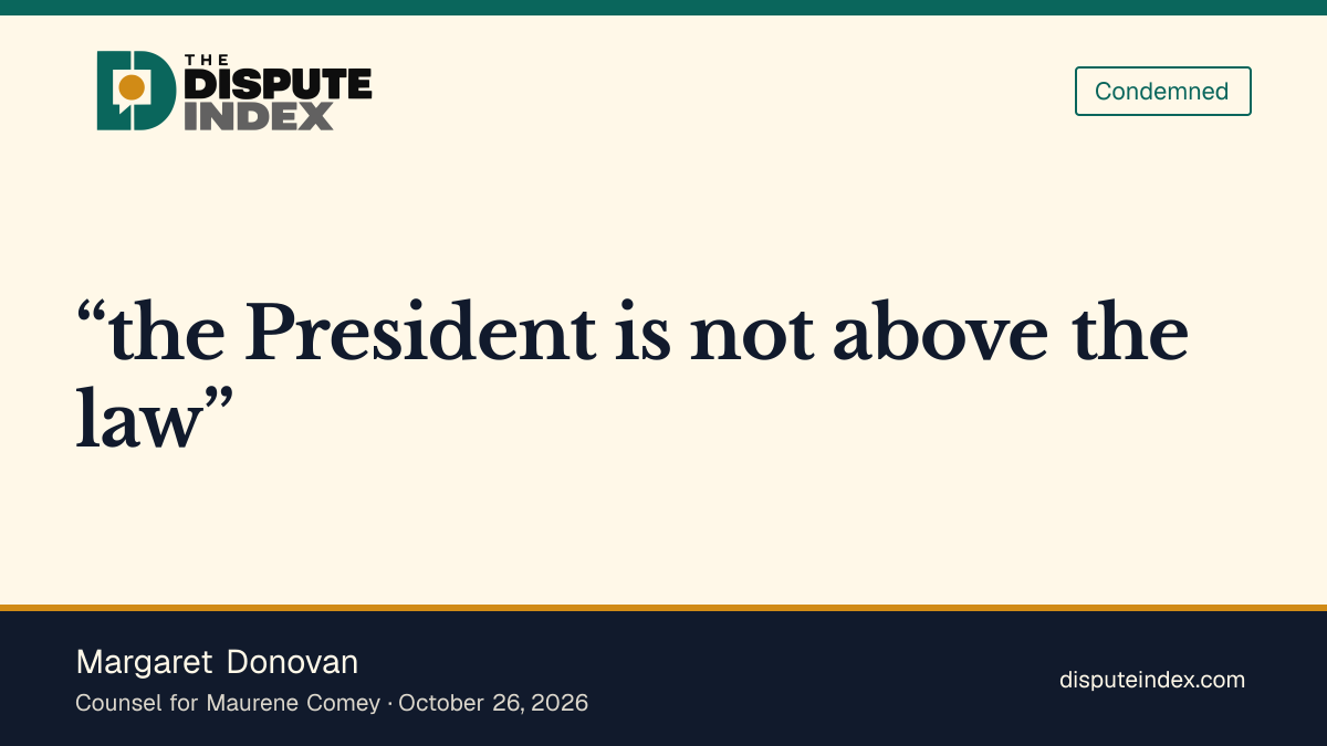 Quote card: Margaret Donovan, Maurene Comey's lawyers praise the ruling that the firing was unlawful