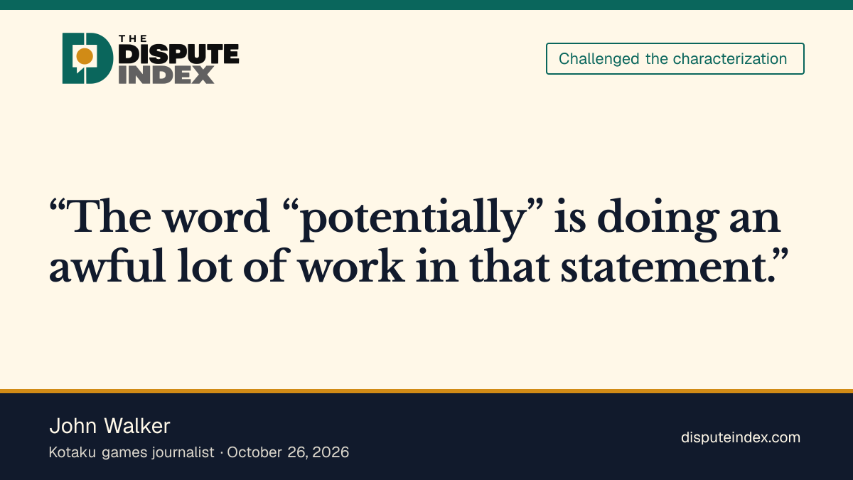Quote card: John Walker, Walker questions the evidence for Sweeney's economic-harm claim