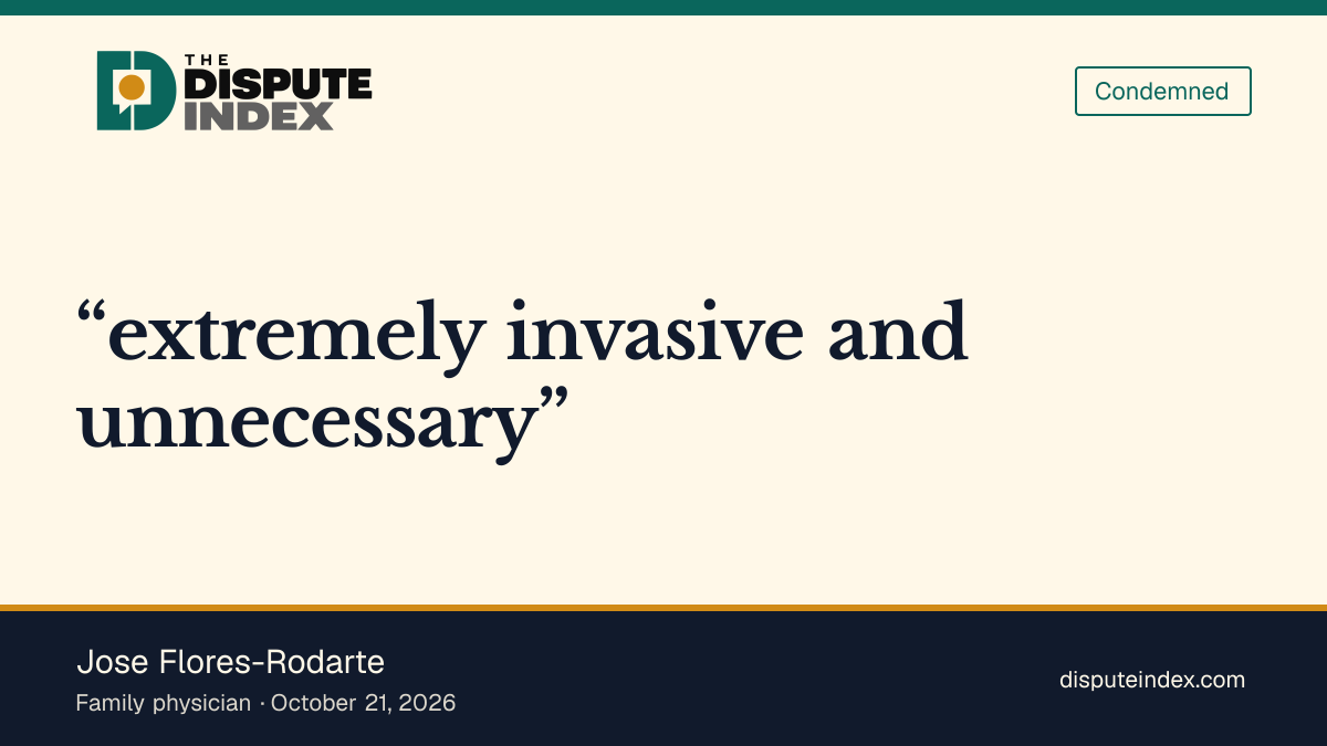 Quote card: Jose Flores-Rodarte, Flores-Rodarte criticizes sex-verification testing