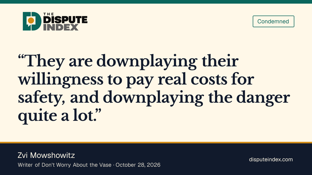 Quote card: Zvi Mowshowitz, Mowshowitz criticizes how Anthropic presents safety risks in its filing