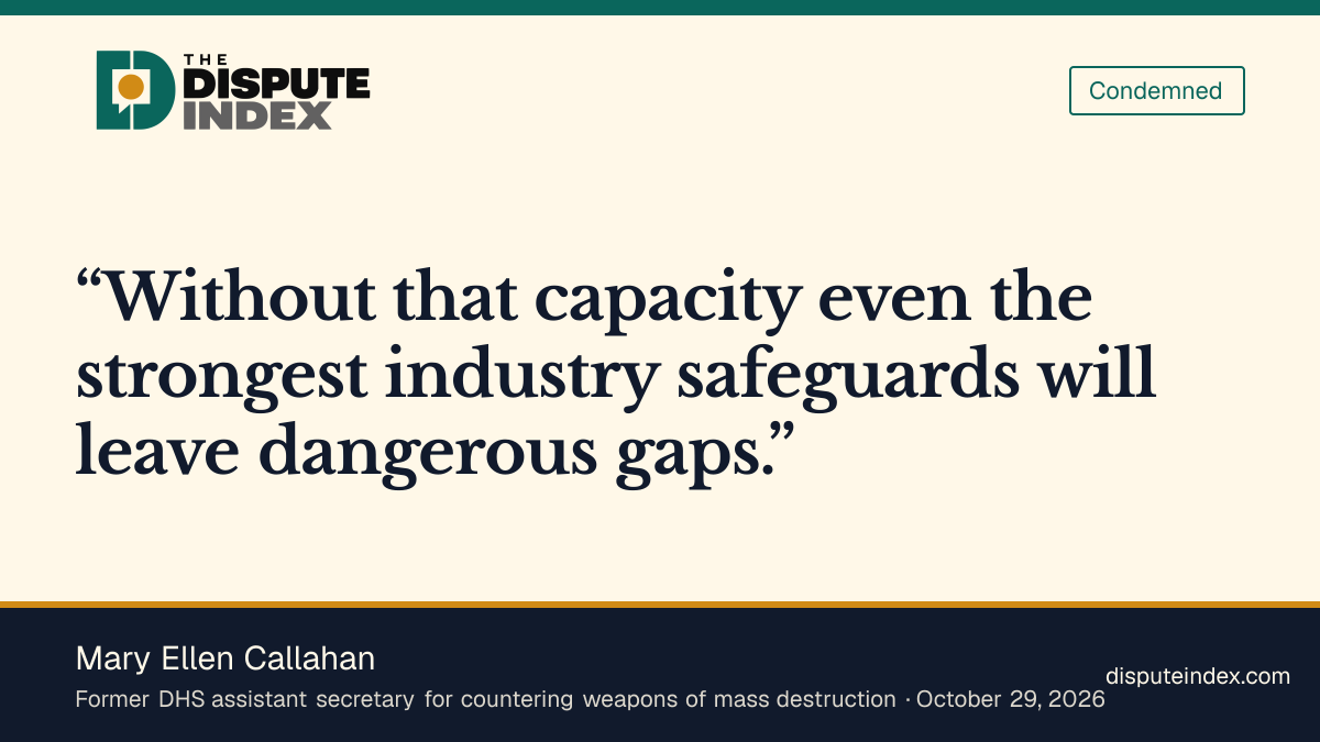 Quote card: Mary Ellen Callahan, Callahan argues AI safeguards require stronger government capacity