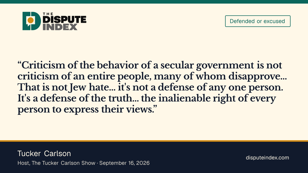 Quote card: Tucker Carlson, Carlson defends Macklemore's remarks, calls Kraft's tour ban "censorship"